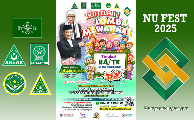 Peserta Lomba Mewarnai NU FEST 2025 Bojonegoro Mulai Ramai Mendaftar