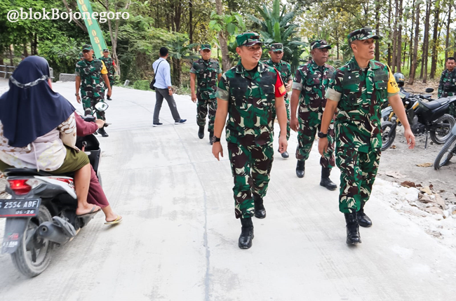 Tim Wasev Mabes TNI-AD Tinjau TMMD ke-125 di Bojonegoro