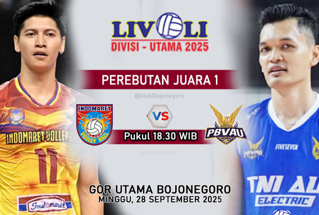 Perebutan Juara 1: Indomaret Vs TNI AU Electric