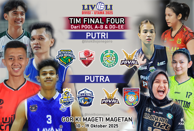 Inilah 4 Tim Putra dan Putri Lolos Final Four Livoli Divisi Utama 2025