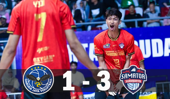 Hasil Proliga 2026 Putra Hari Ini: Garuda Jaya Kalah 1-3 dari Surabaya Samator