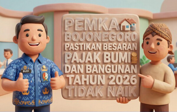 Hore..! Pajak Bumi dan Bangunan Tahun 2026 di Bojonegoro Tidak Naik