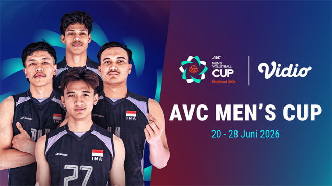 Live Pertandingan Timnas Voli Putra Indonesia di AVC Men's Volleyball Cup 2026, Klik Disini..!