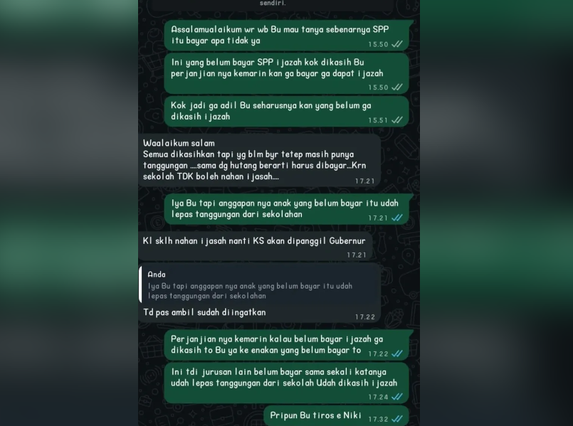 Viral! Keluhan Bayar SPP hingga Polemik Ijazah di SMKN 1 Baureno Bojonegoro