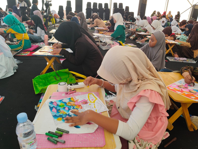 Ratusan Anak Ikuti Lomba Mewarnai di Hari ke 3 BWBF 2026