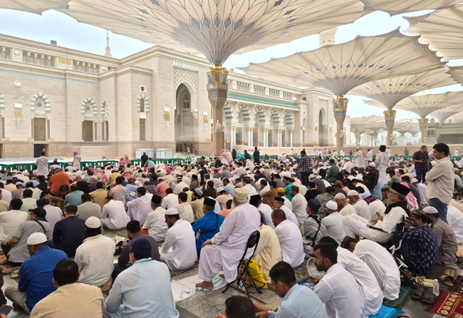 Masjid Nabawi Madinah Kembali Dipenuhi Jamaah Haji