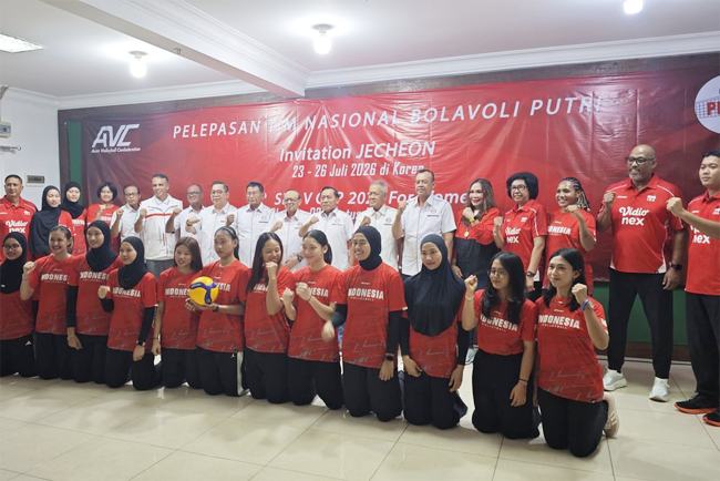 Lawan Korea Selatan, Timnas Voli Putri Indonesia Pemanasan Jelang SEA V Cup 2026