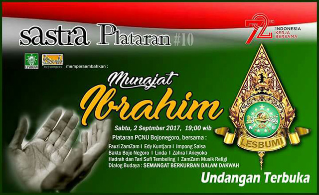 Edisi ke-10, Sastra Plataran Bertema 'Munajat Ibrahim'