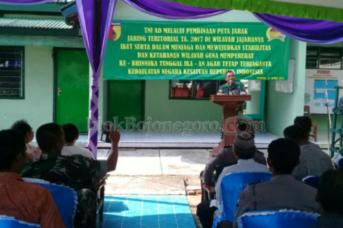 Koramil Dander Gandeng Masyarakat dengan Jaring Ter dan Kosmos