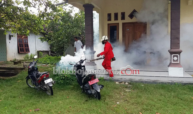 Cegah DBD Meluas, Lingkungan 334 KK di Sekaran Difogging