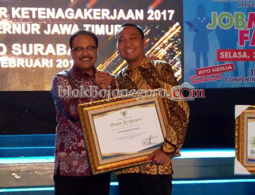 Pertamina EP Cepu Raih Penghargaan Gubernur