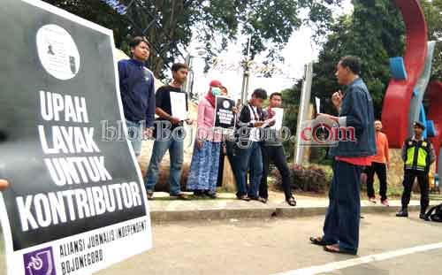 AJI Bojonegoro Serukan Upah Layak