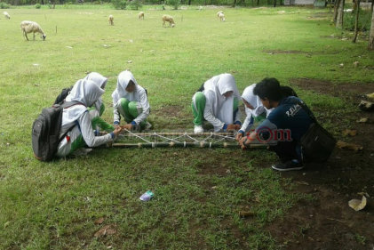 PMR SMPN 1 Dander Gelar Simulasi Pasca Pelantikan
