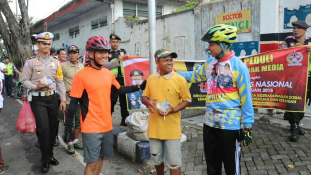 Polres, Kodim dan Awak Media Gelar Bhakti Sosial