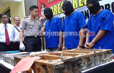 Polres Amankan Tiga Penadah Roda Empat