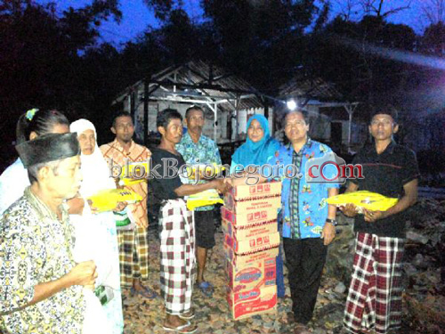 Kuswiyanto Bantu Korban Kebakaran Ngunut