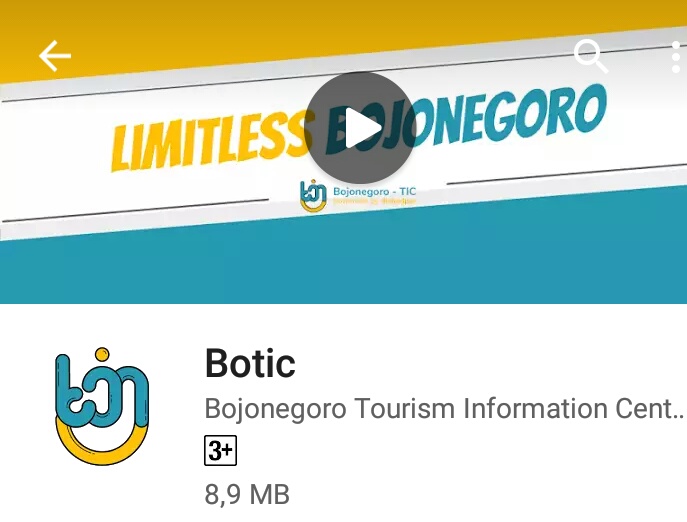 Botic. Aplikasi Wisata Bojonegoro