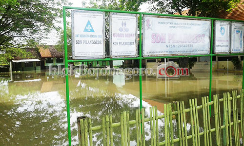 Kebanjiran, KBM SDN Pilanggede Terganggu