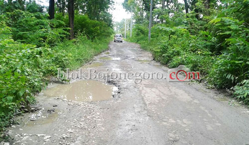 Awas..! Ada Lubang di Jalan PUK Bubulan-Sekar