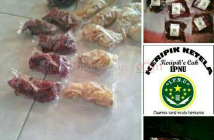 Inovasi, PAC IPNU Temayang Buat Usaha Keripik