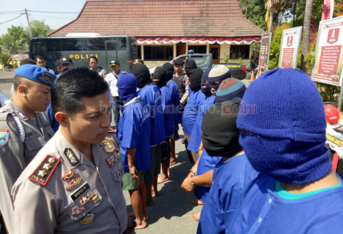 Sebulan, Polres Bojonegoro Amankan 15 Tersangka