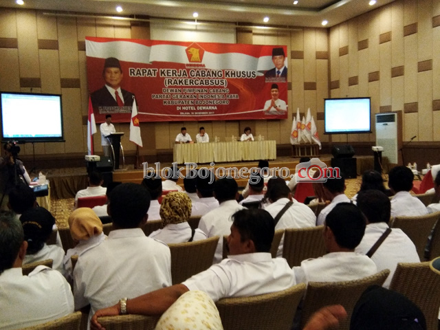 Rakercabsus Gerindra Dengarkan Bacabup yang Akan Diusung