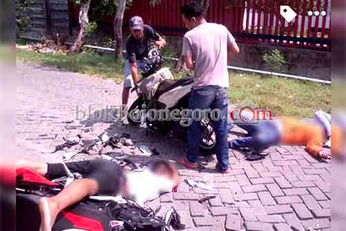 Dua Motor Tabrakan di Jalur Poros Kepohbaru, Dua Meninggal