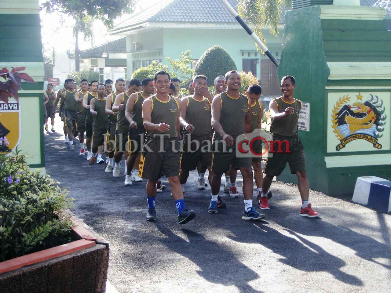 Kodim 0813 Bojonegoro Rutin Bina Fisik Prajurit