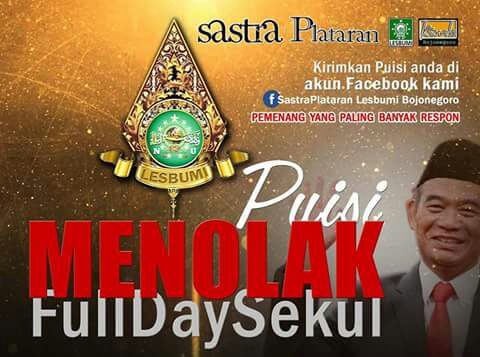 Lesbumi Bojonegoro Serukan Tolak FDS