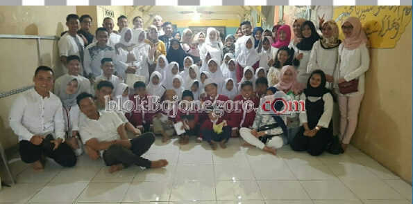 Kange Yune Bojonegoro Lintas Tahun Berbagi dengan Anak Yatim