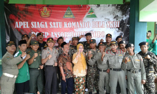 Bersama Stakeholder, GP Ansor Bojonegoro Komit Jaga NKRI