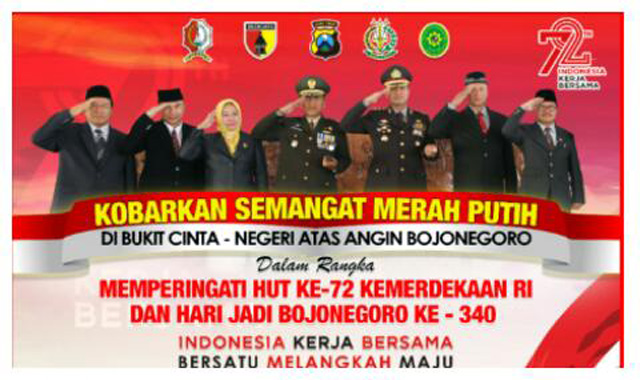 Forkopimda Upacara HUT Kemerdekaan di Negeri Atas Angin