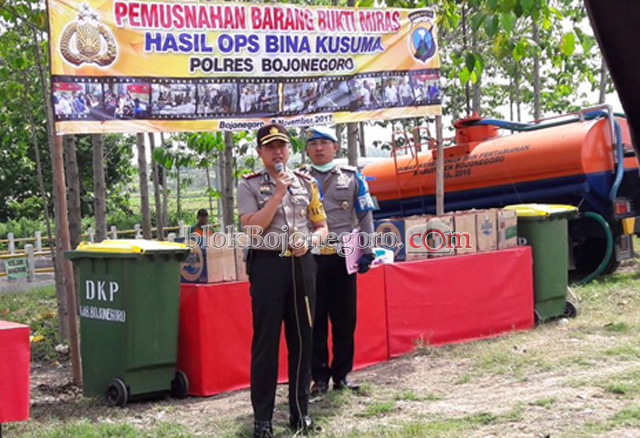 Bersama Forpimda, Polres Musnahkan Puluhan Ton Miras