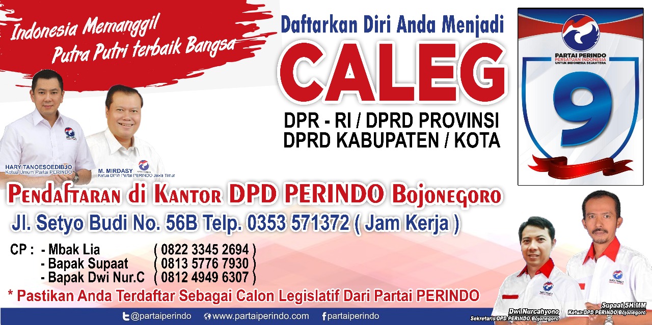 Buka Pendaftaran Bacaleg, Perindo Targetkan Lima Kursi