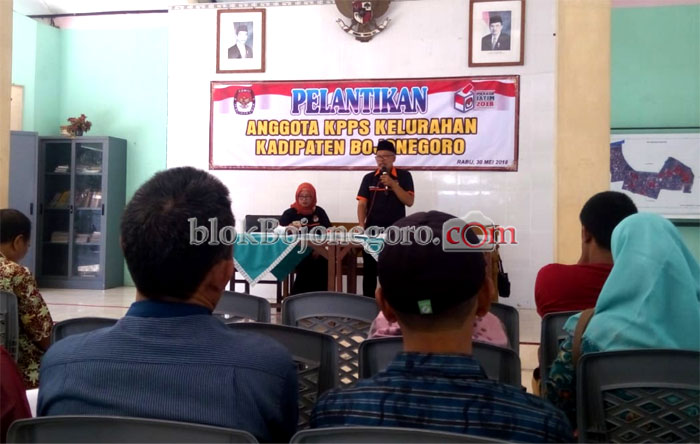 Anggota KPPS Kadipaten Dilantik, Ini Pesan Lurah