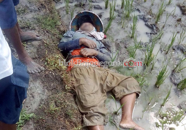 Diduga Terpeleset, Petani di Klepek Meninggal Dunia di Sawah