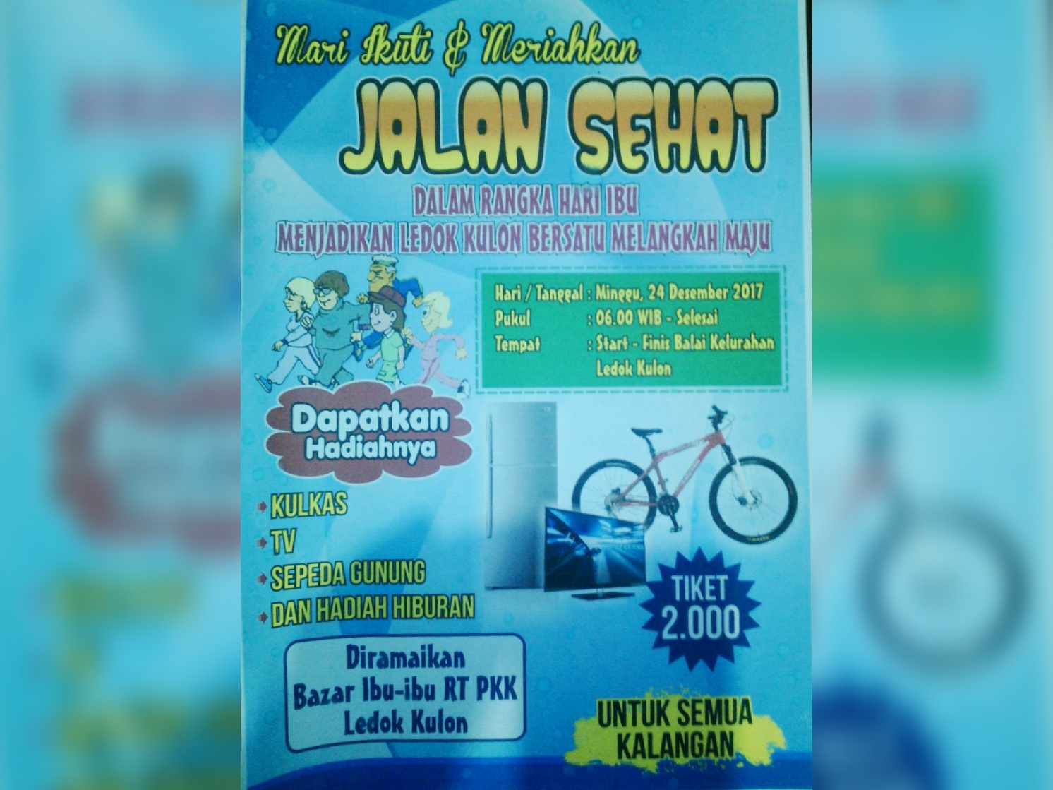 Hari Ibu, Ledokkulon Bakal Gelar Jalan Sehat