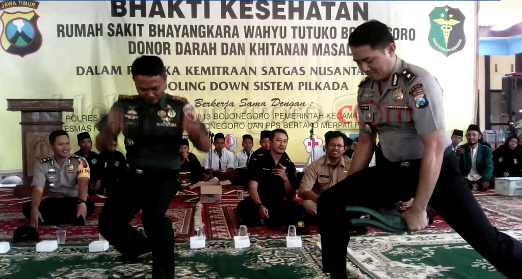 Dandim Diajak Patahkan Besi Dragon
