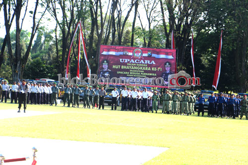 Puncak Acara HUT Bhayangkara, Polres Gelar Upacara