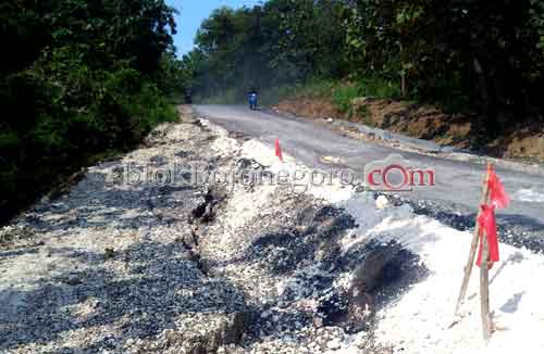 Kades Sarankan PU Bina Marga Bangun Tiang Penyangga