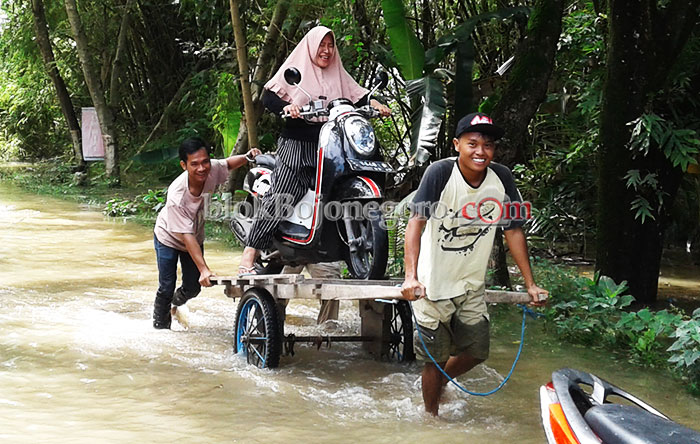 Ojek Grobak, Hanya Ada saat Banjir