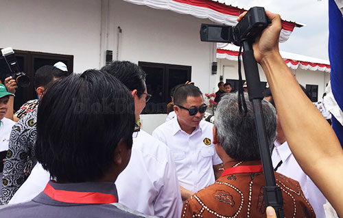 Menteri ESDM Saat Datang ke Lapangan Gas J-TB