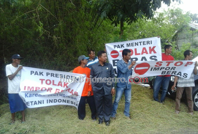 Petani Kanor Tolak Impor Beras