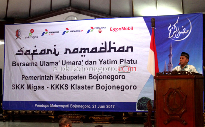 Kepala SKK Migas Jabanusa Memberikan Sambutan