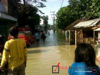 Sungai Mekuris Meluap, Ratusan Rumah Terendam
